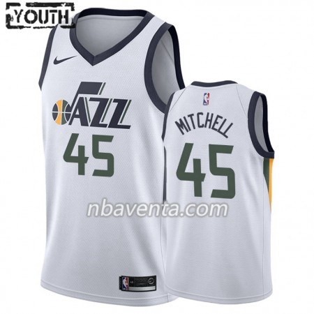 Camiseta Niños Utah Jazz Donovan Mitchell 45 2019-20 Nike Association Edition Swingman